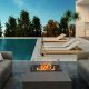 A fire pit table can be used more safely by maintaining clearance from buildings and combustible materials, placing the unit on an approved level surface, avoiding unsafe wind conditions, and supervising children and pets.