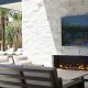 Isokern fireplaces are modular masonry fireplace systems made with volcanic pumice sourced from Iceland's Mount Hekla.